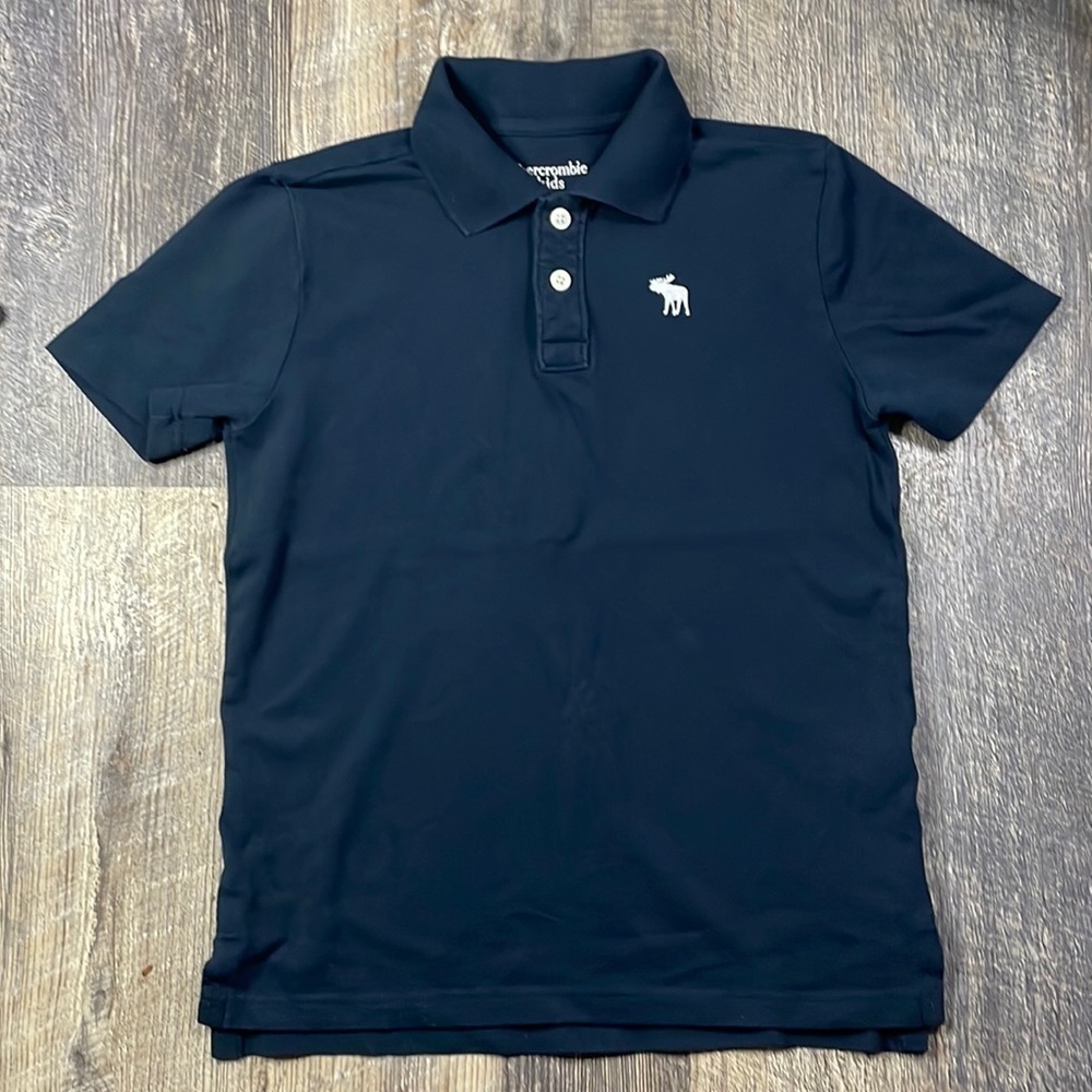 Abercrombie & Fitch Icon Logo Pique Polo Sz 11/12